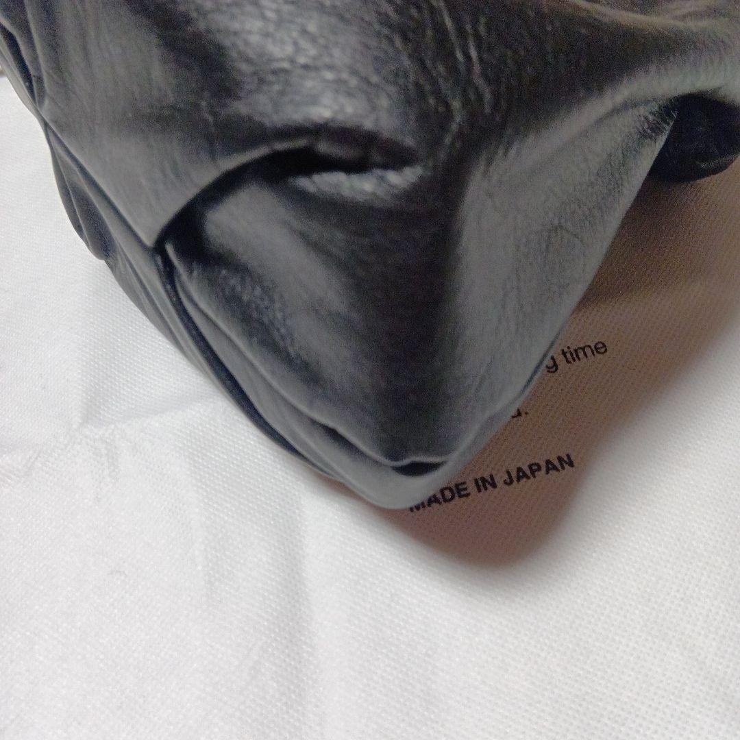 russet レザー巾着 4WAYショルダーバッグ　ブラック　ラシット