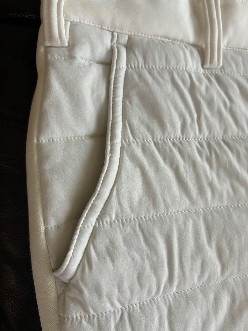 我*管様 ビームスゴルフホワイト中綿パンツウォッシャブル