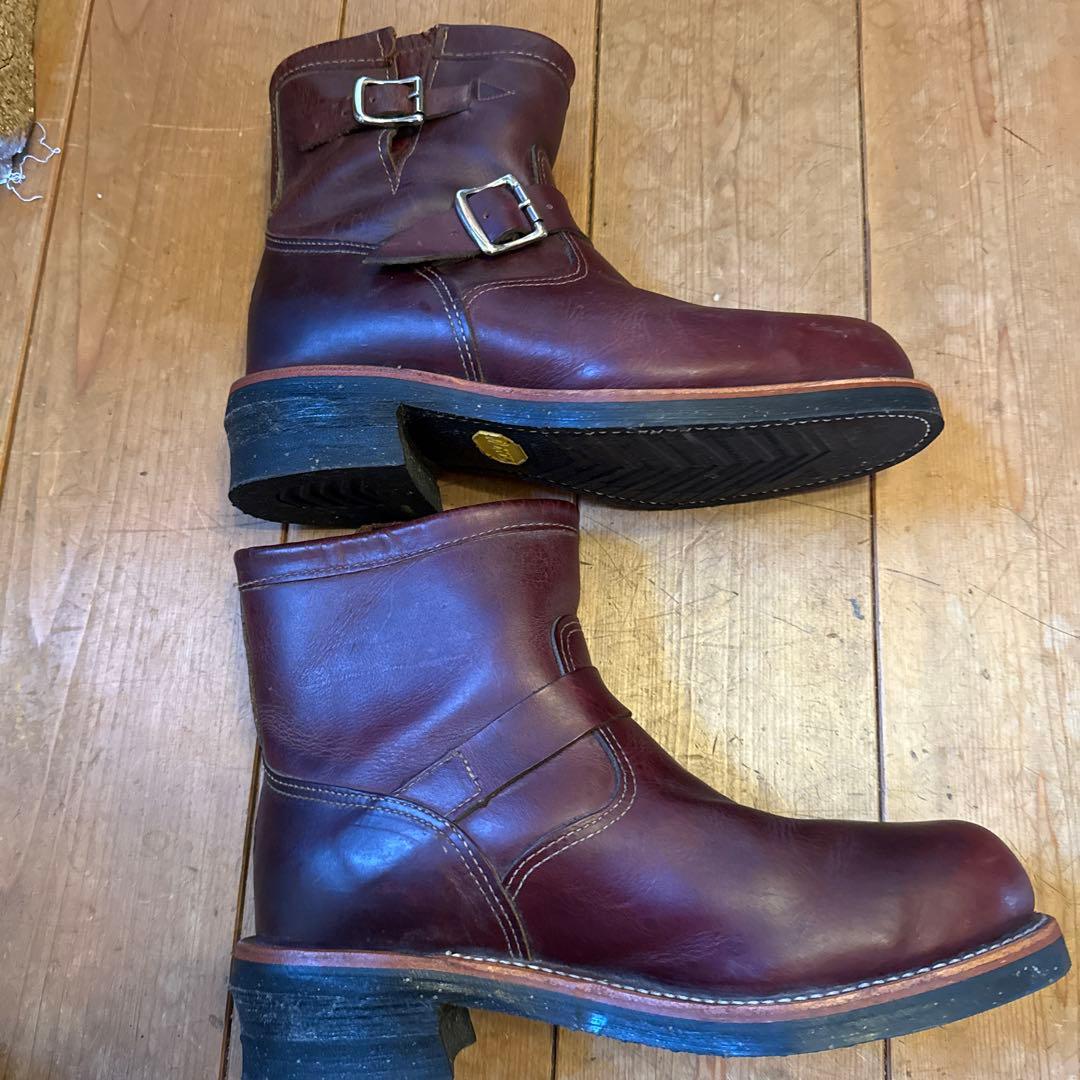 Chippewa エンジニアブーツ バーガンディ