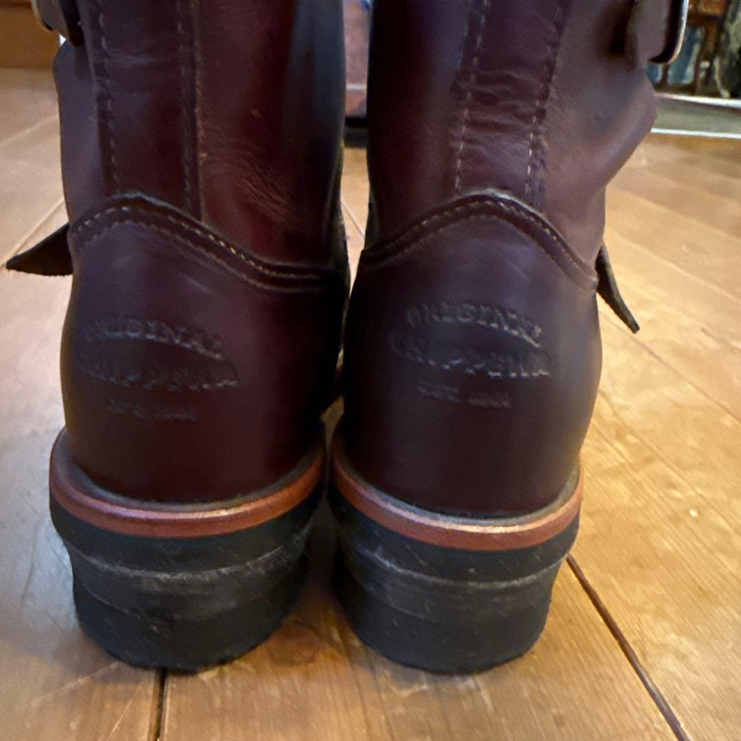 Chippewa エンジニアブーツ バーガンディ