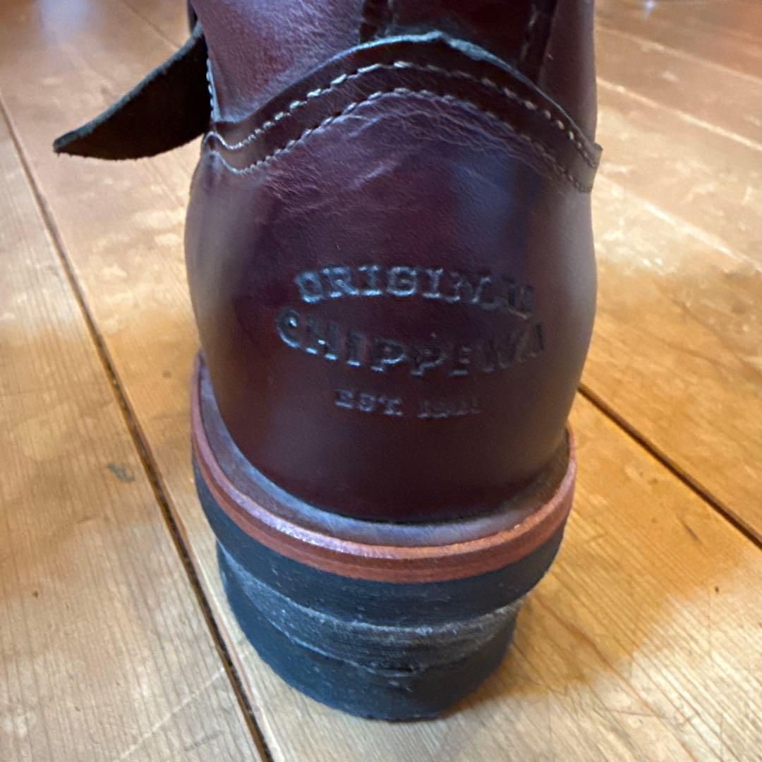 Chippewa エンジニアブーツ バーガンディ