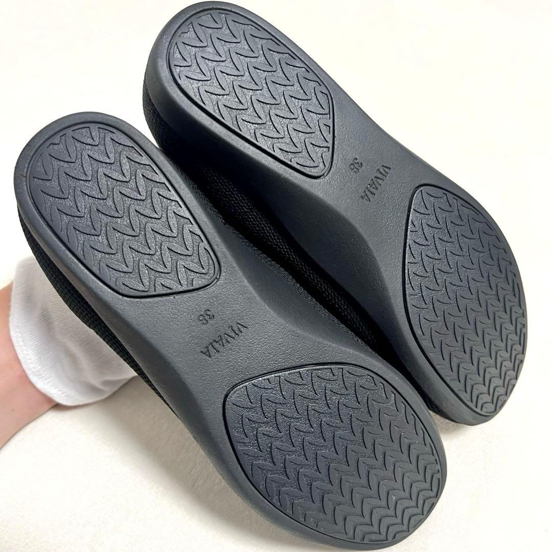 【美品】VIVAIA Claire Walker 超撥水 フラットシューズ 38