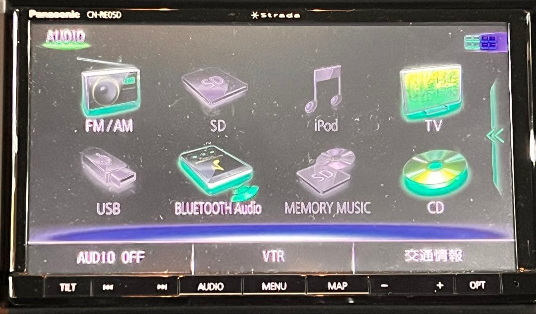 Panasonic Strada CN-RE05D カーナビ 地図2018