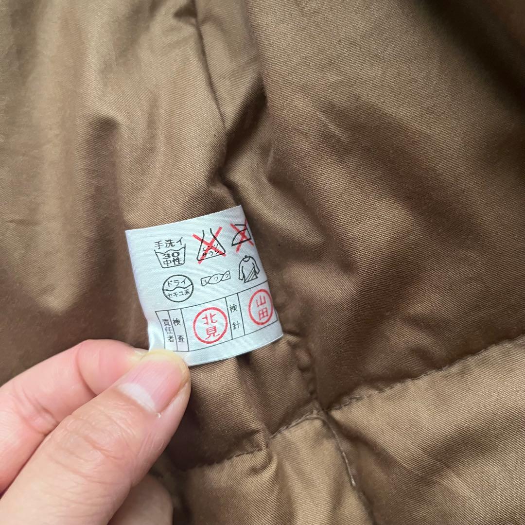 CELINE キルティングダウンベスト ベージュ/ブラウン　総柄　トリオンフ