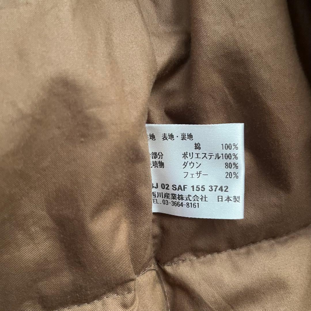 CELINE キルティングダウンベスト ベージュ/ブラウン　総柄　トリオンフ