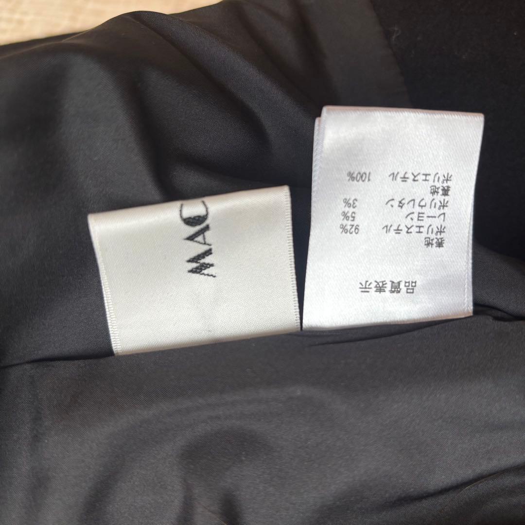 【美品】マチャット machatt ベスト黒　ぺプラムベスト　ジレ