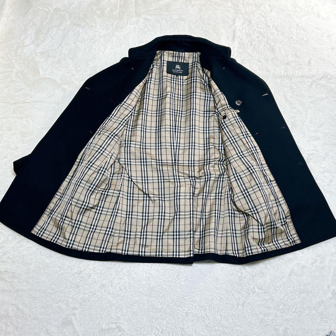 BURBERRY バーバリーブラックレーベル　カシミヤ混 コート　ノバチェック