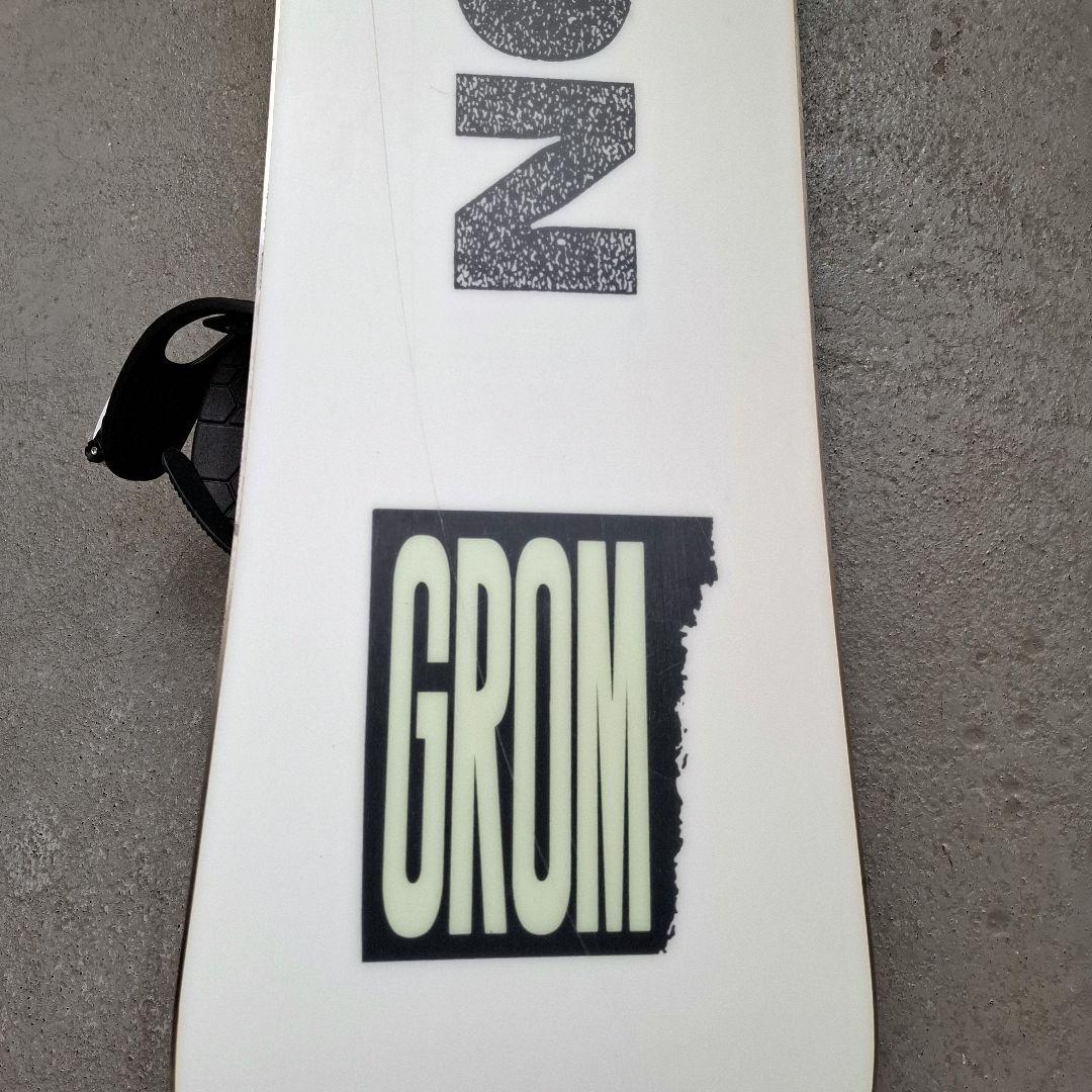 BURTON GROM 130cm 　キッズスノーボードバインディング２点セット