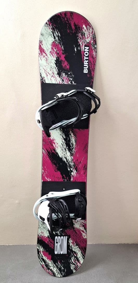 BURTON GROM 130cm 　キッズスノーボードバインディング２点セット