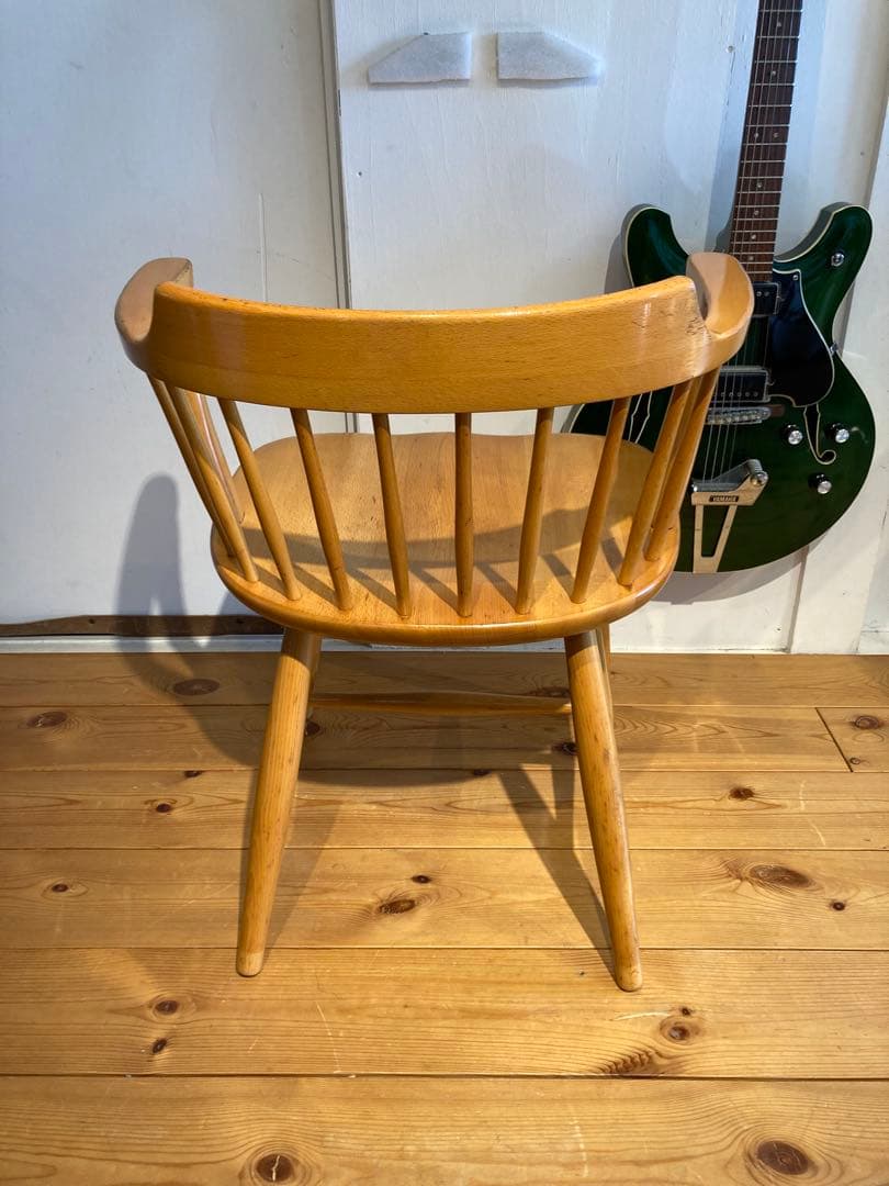 ①画像56枚 キツツキ ダイニングチェア ナチュラル 昭和56年 アーム コロニ