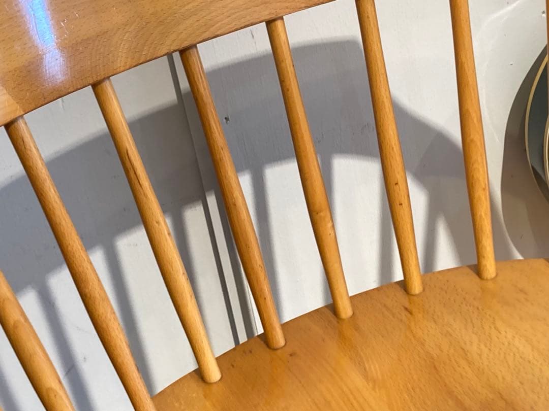 ①画像56枚 キツツキ ダイニングチェア ナチュラル 昭和56年 アーム コロニ