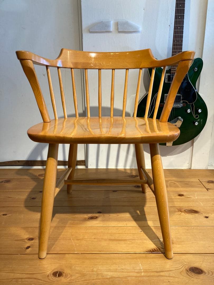 ①画像56枚 キツツキ ダイニングチェア ナチュラル 昭和56年 アーム コロニ