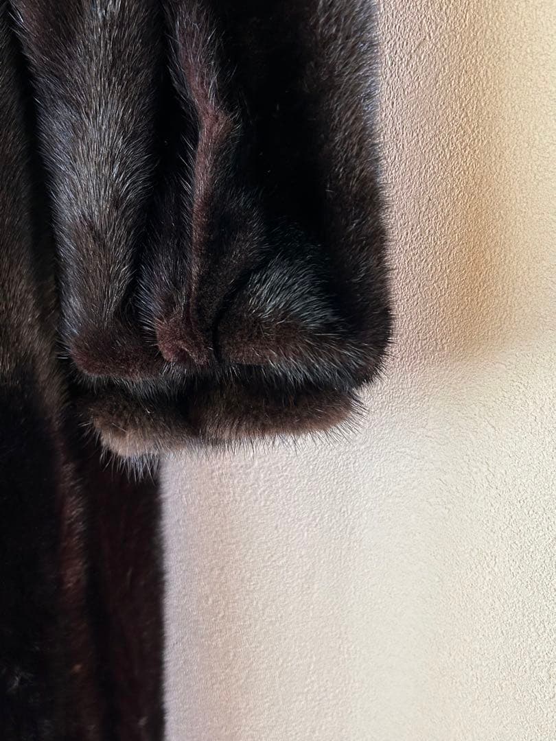 ミンクロングコートとシルバーフォックスマフラー