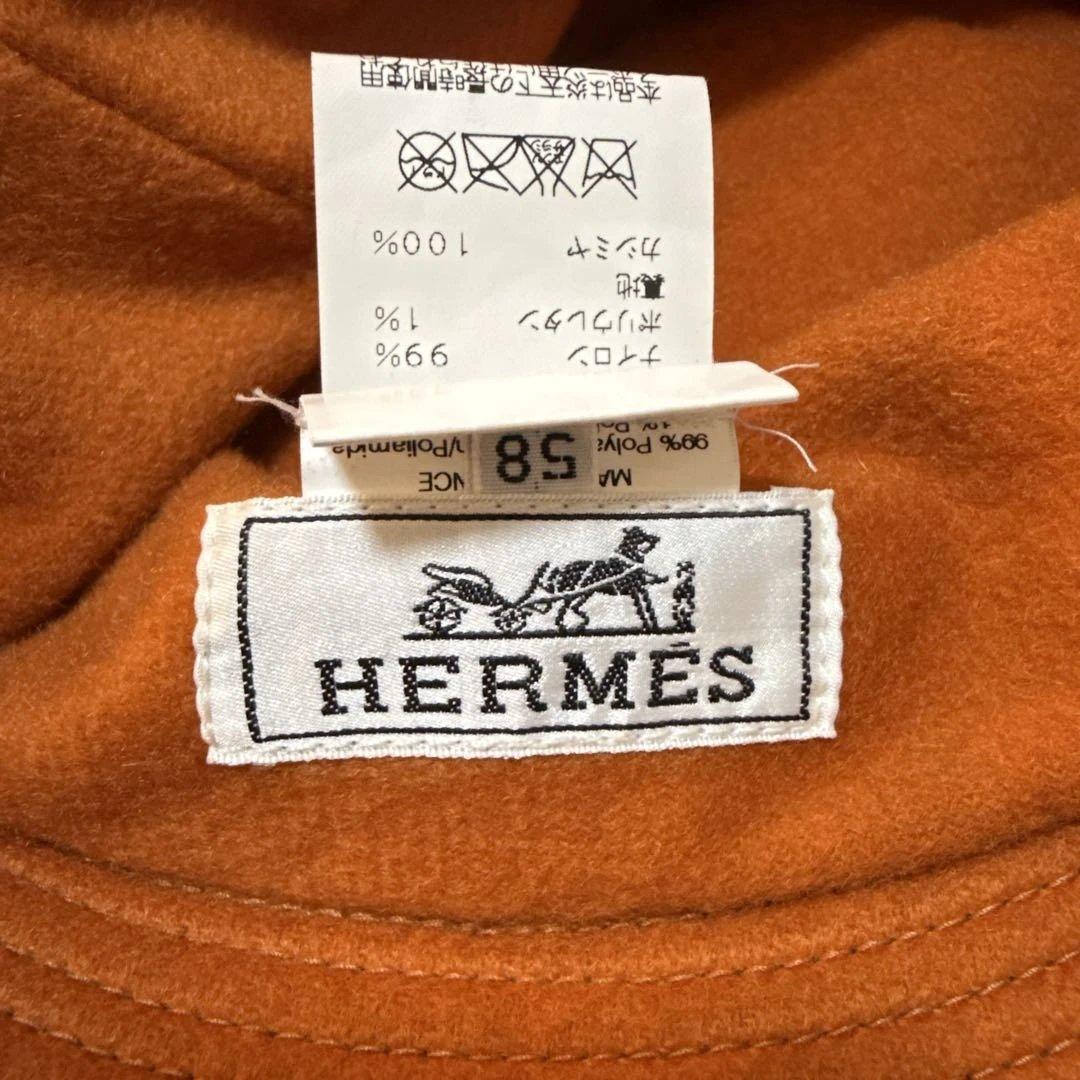 【匿名発送】HERMES ブラック バケットハット