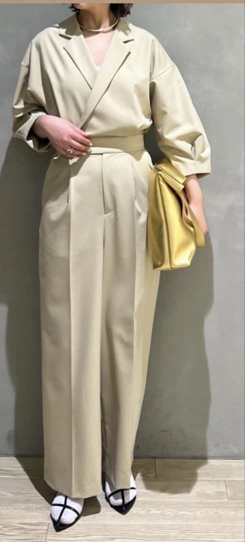 ゆっきー　ADAM ET ROPÉ FEMMEテーラードジャンプスーツ