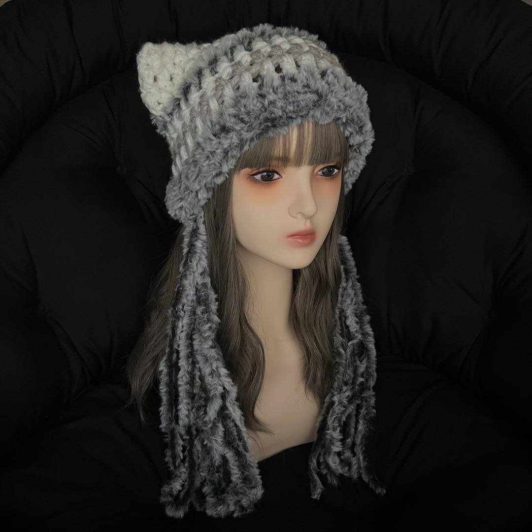 Uページ　猫耳ニット帽オーダー