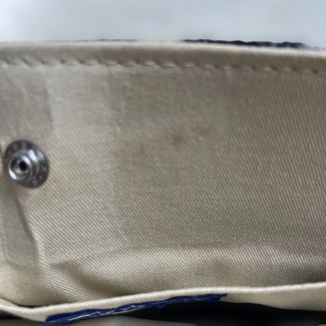 美品 BURBERRY バーバリー ノバチェック レザー ウール トートバッグ