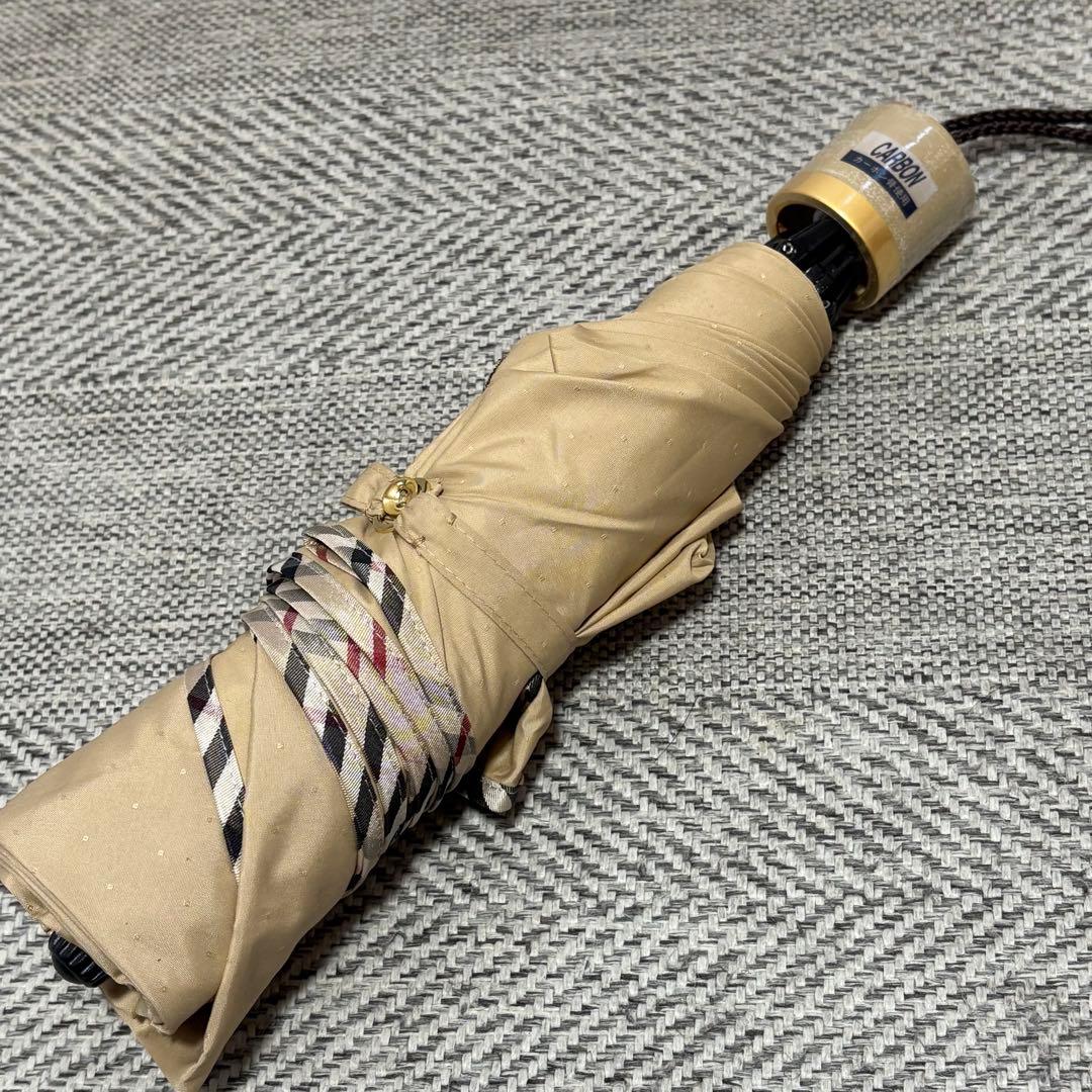 美品　BURBERRY バーバリー　ベア　ノバチェック　晴雨兼用折りたたみ傘