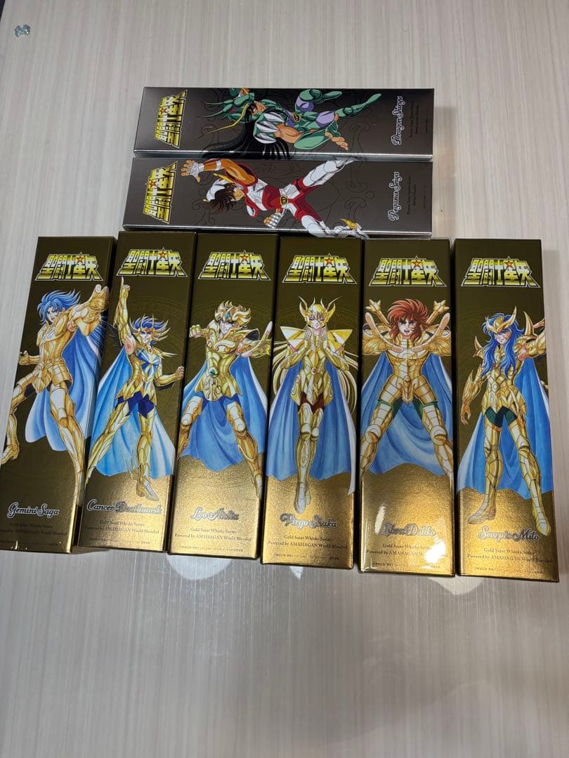 たか 黄金聖闘士星矢のみ、ウイスキー　焼酎6本 未開封　限定