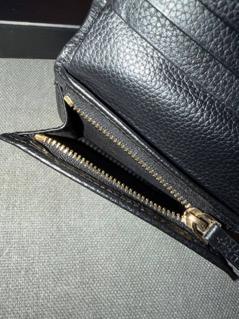 VERSACE ヴェルサーチ 2つ折り 折り財布 極美品 ブラック