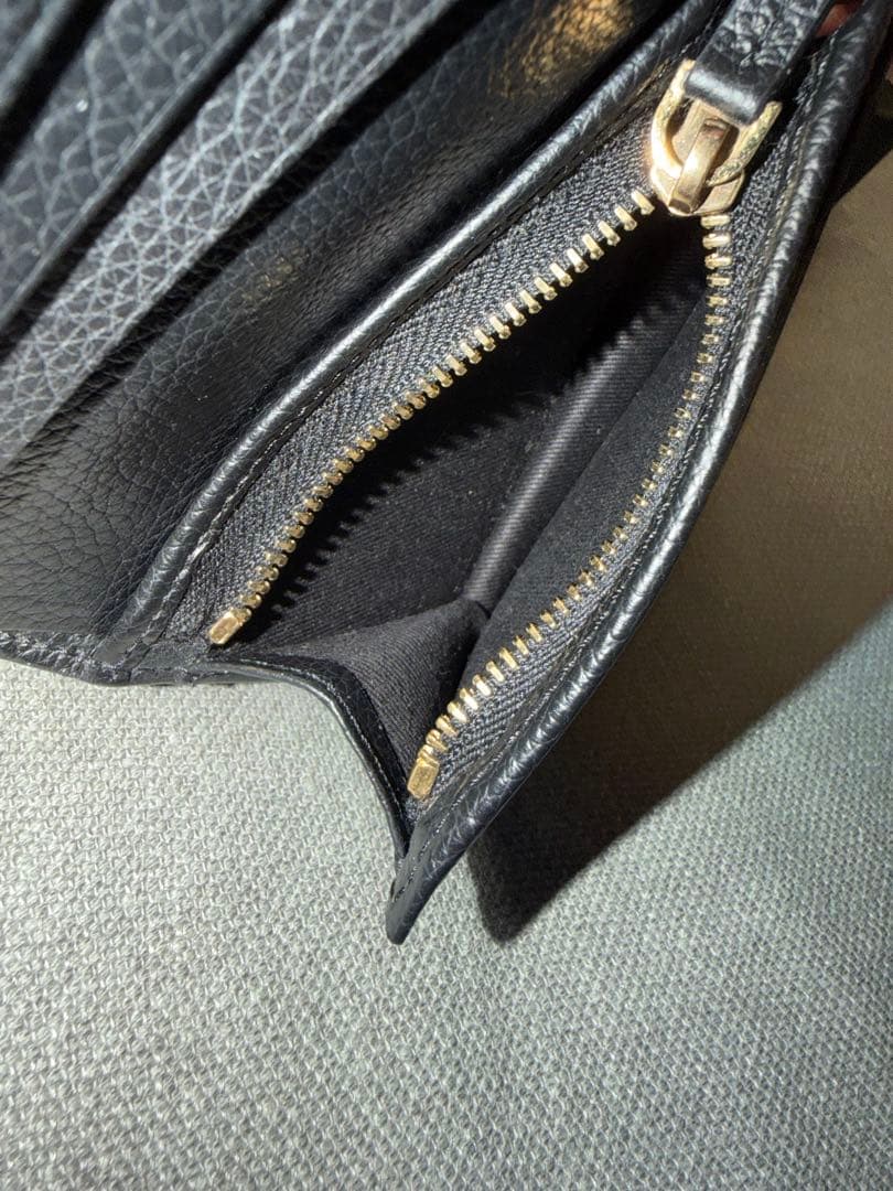 VERSACE ヴェルサーチ 2つ折り 折り財布 極美品 ブラック