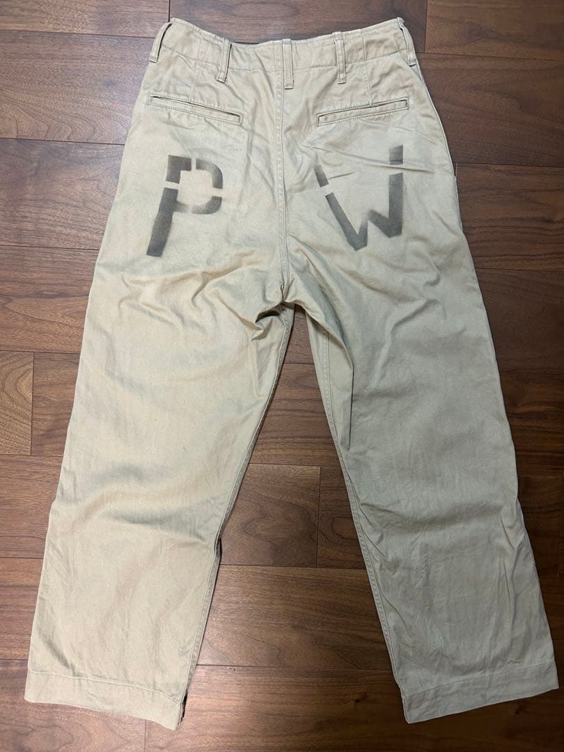 40s US.ARMY チノパン アーミーチノ PW プリズナー メタルボタン