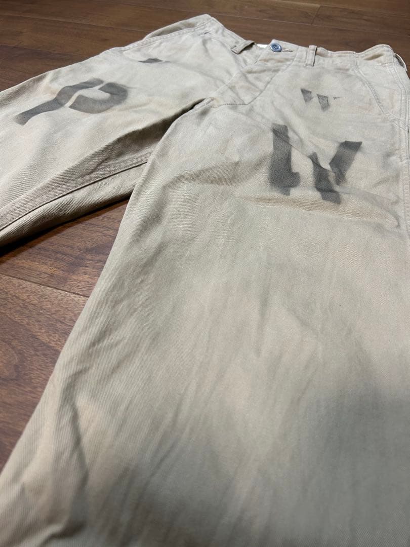 40s US.ARMY チノパン アーミーチノ PW プリズナー メタルボタン