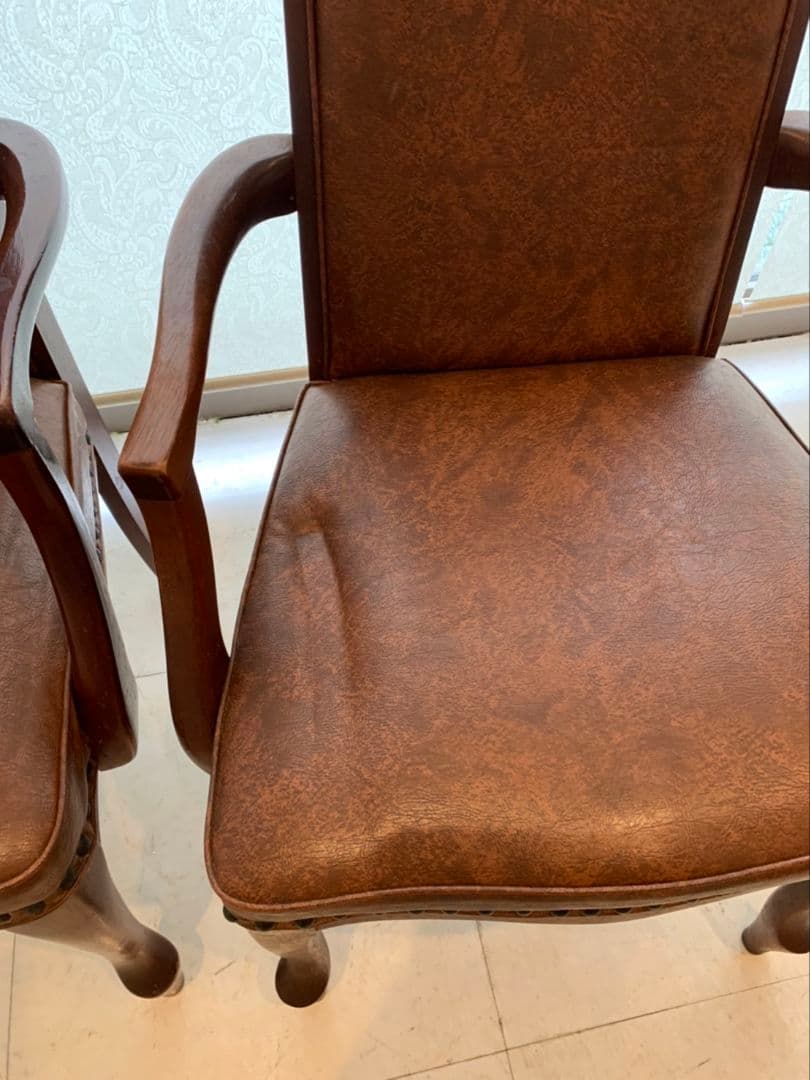 【引取限定】マルニ ベルサイユ ダイニングチェア アンティーク インテリア 2脚