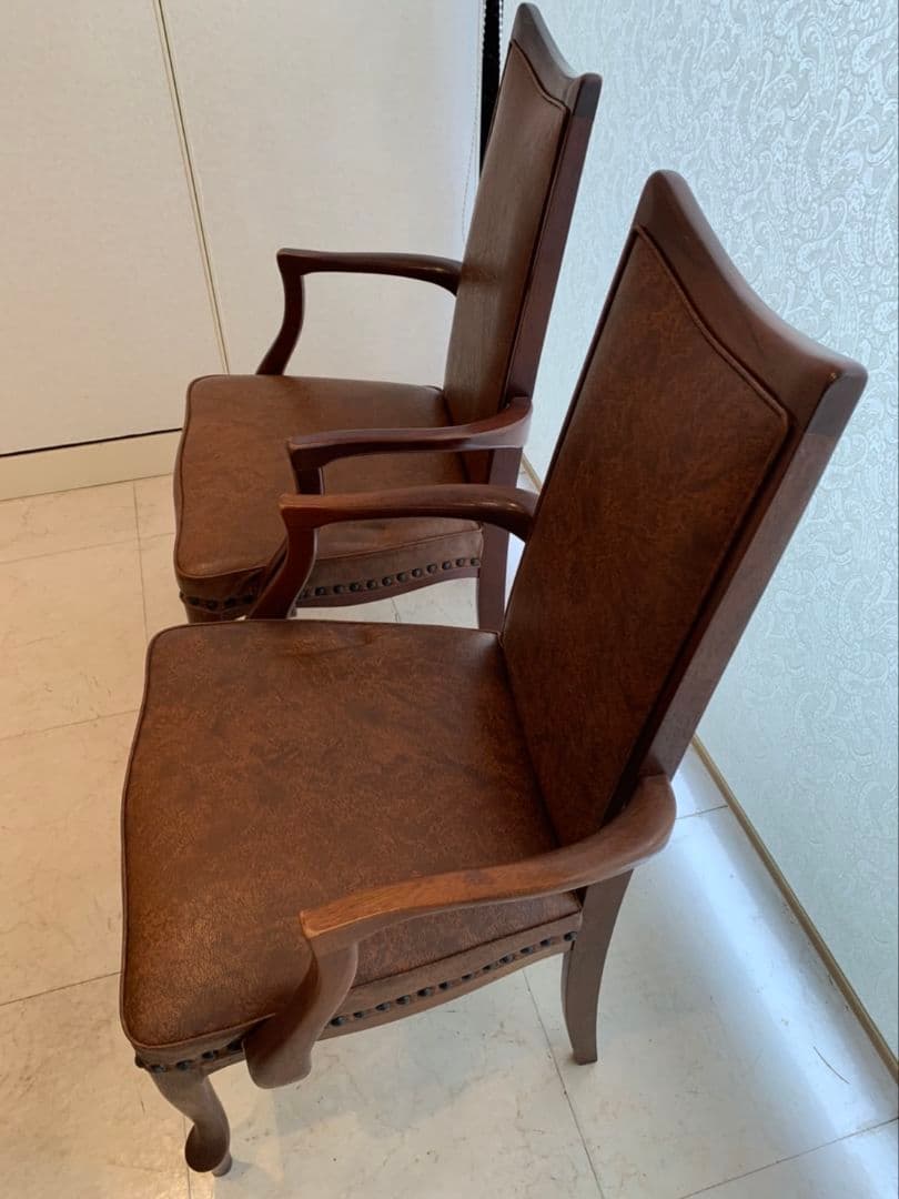 【引取限定】マルニ ベルサイユ ダイニングチェア アンティーク インテリア 2脚