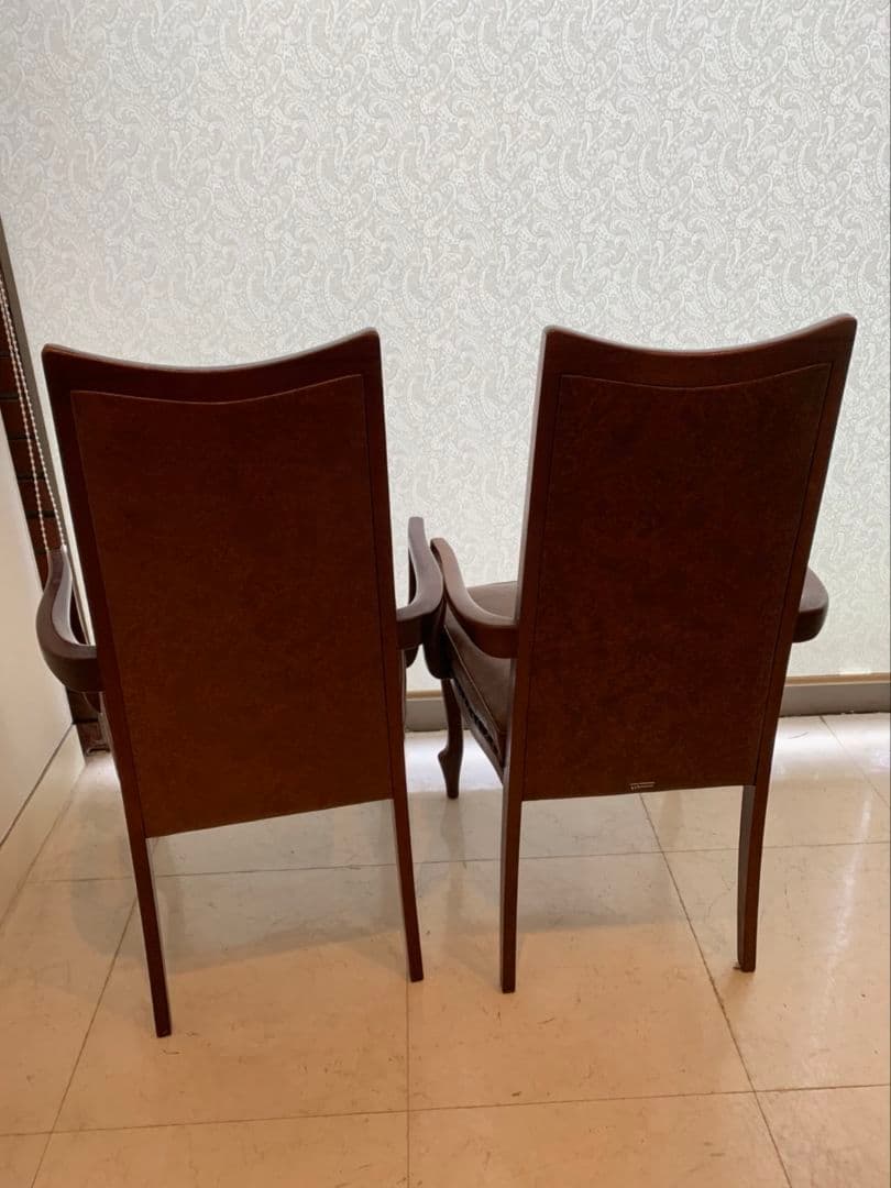 【引取限定】マルニ ベルサイユ ダイニングチェア アンティーク インテリア 2脚