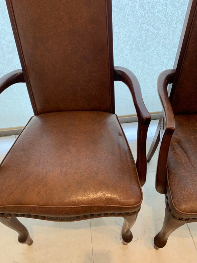 【引取限定】マルニ ベルサイユ ダイニングチェア アンティーク インテリア 2脚