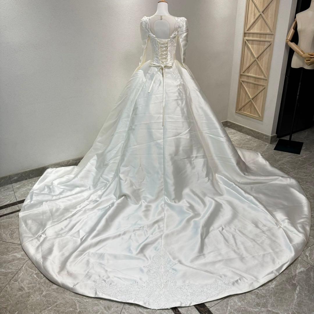 韓国風 ロングスリーブ ウェディングドレス