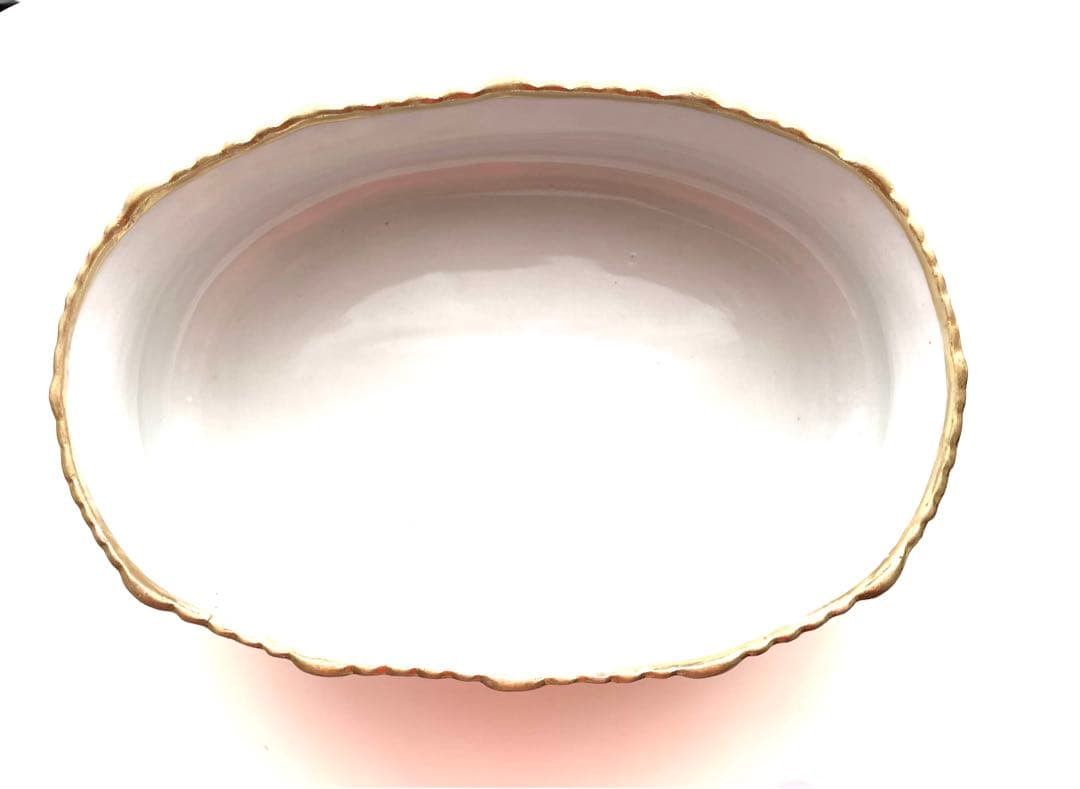 オールドノリタケ　野薔薇の柄の鉢