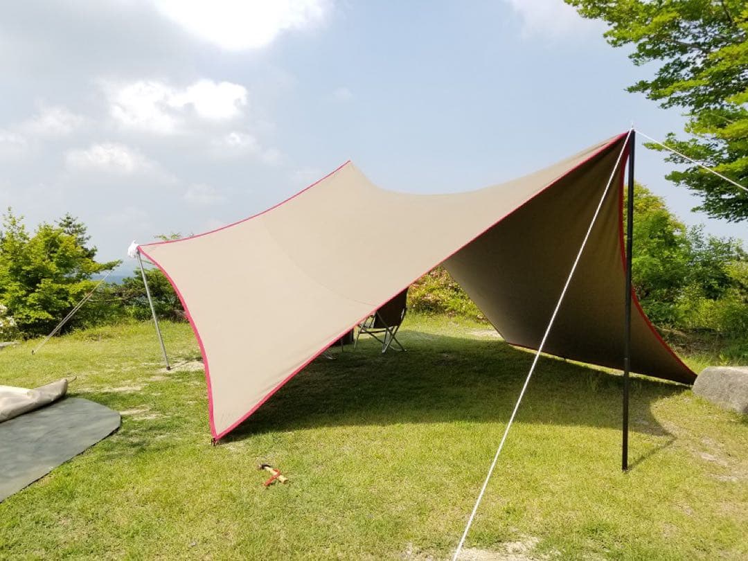 未使用 テンマク　焚き火タープ コットンヘキサL