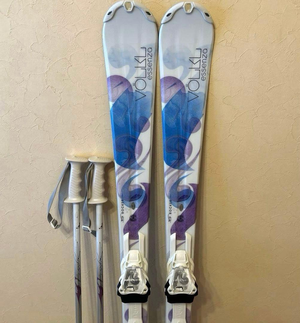 ◾️カービングスキーセット　スキー板141㎝　ブーツ24㎝　女性用　レディース用