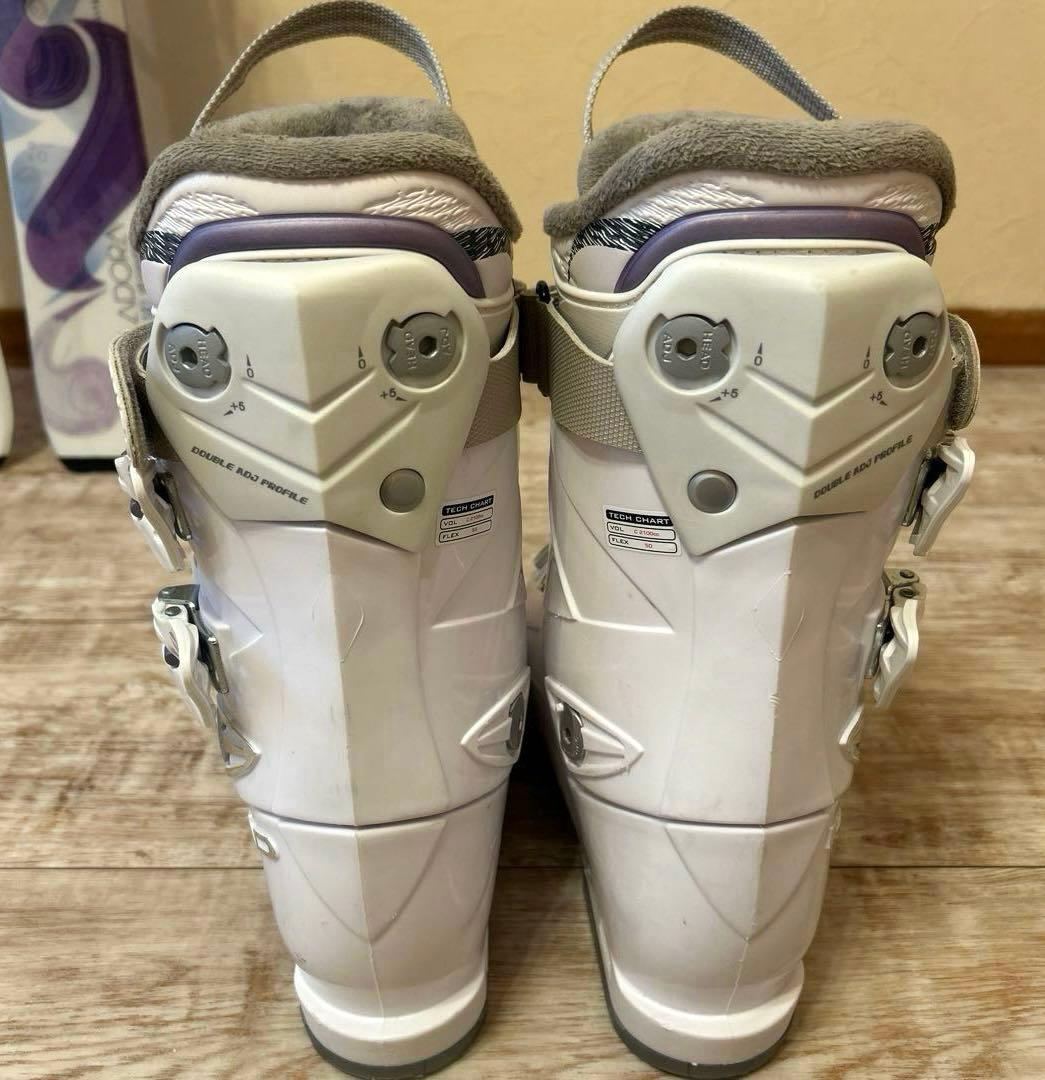 ◾️カービングスキーセット　スキー板141㎝　ブーツ24㎝　女性用　レディース用