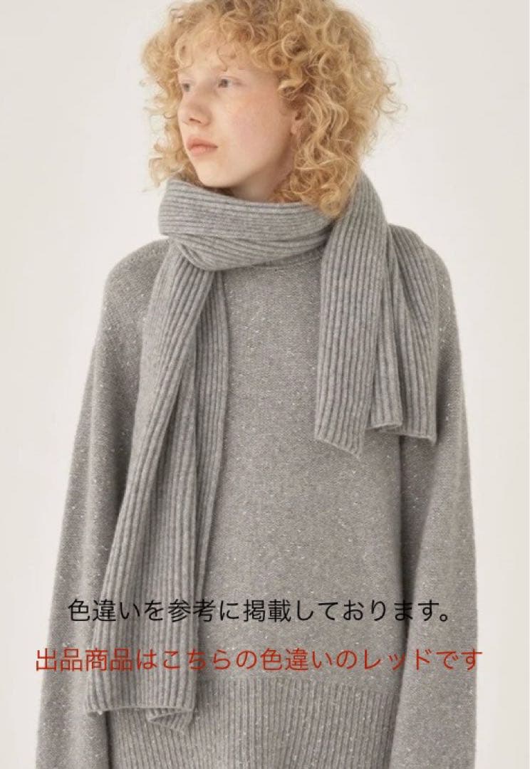 GALERIE VIE カシミヤ100% マフラー　レッド　新品✨