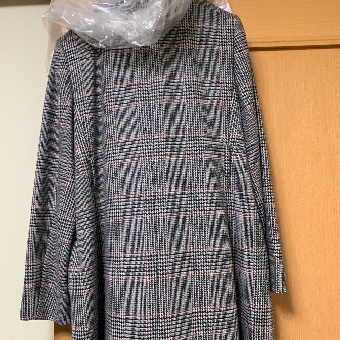 23区　チェック　ウール　 コート　38 スカート 付き