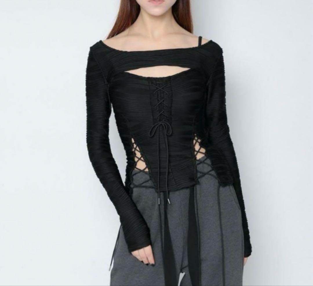 トップス Meltthelady lace up layered corset