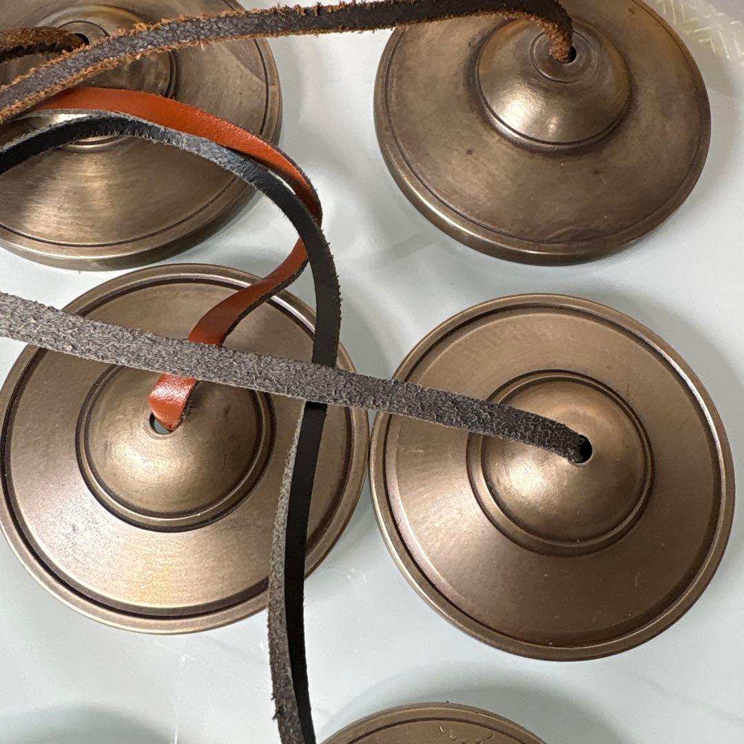 青銅　ヒーリング　ティンシャ 6点セット｜無地／彫刻／プレミアム光面｜ケース4つ