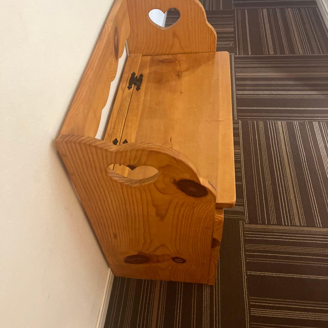 カントリー　カントリー調　ハート　ベンチ　収納ベンチ　収納　カントリー家具