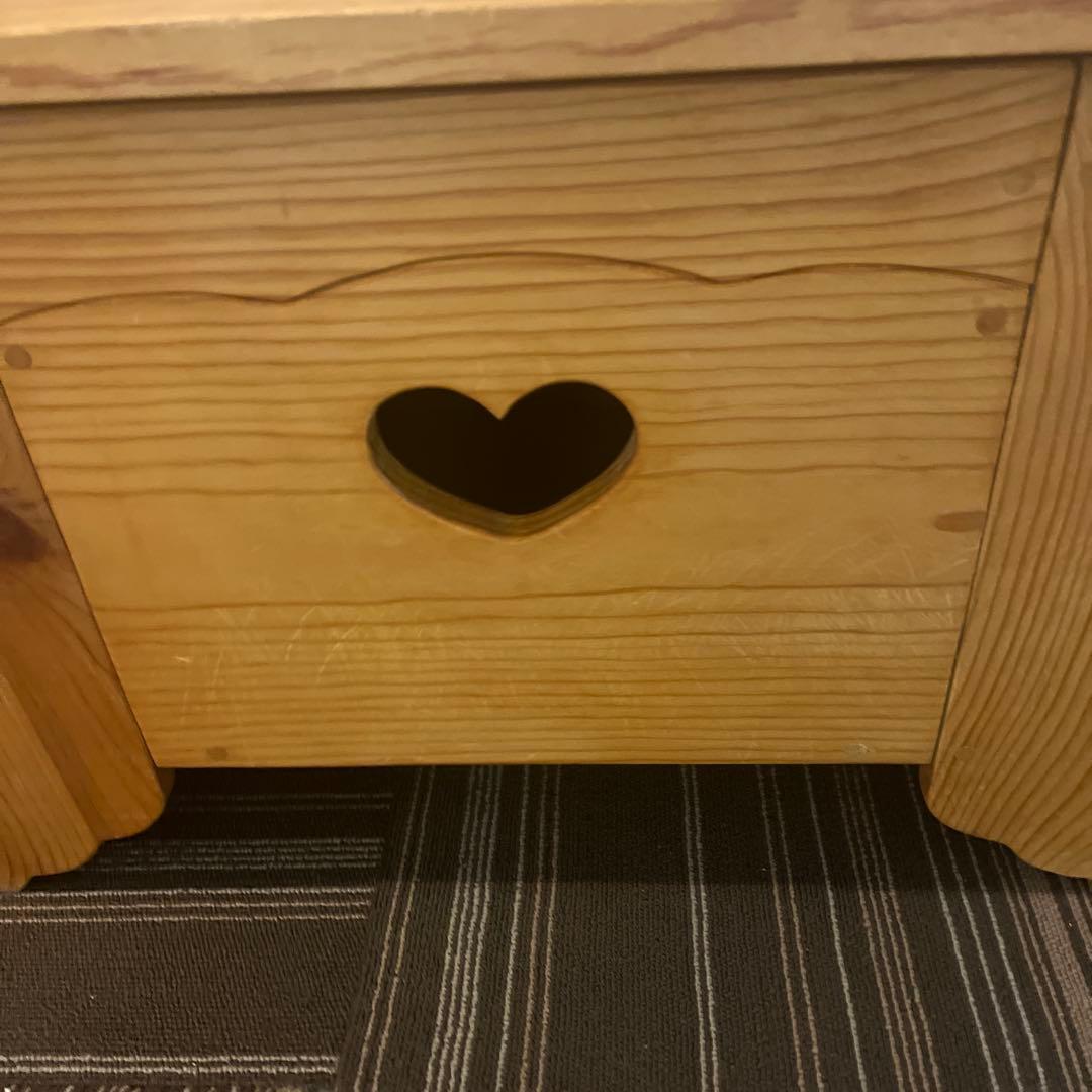 カントリー　カントリー調　ハート　ベンチ　収納ベンチ　収納　カントリー家具