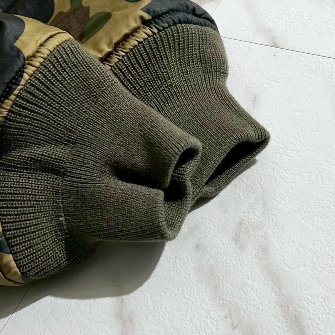 未使用　NIGO期　エイプ　BAPE×Alpha　MA-1　リバーシブル　カモ柄