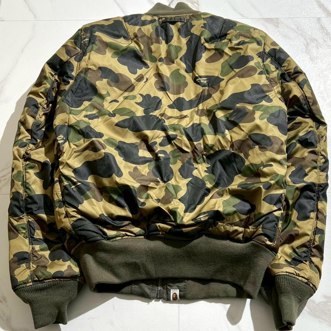 未使用　NIGO期　エイプ　BAPE×Alpha　MA-1　リバーシブル　カモ柄