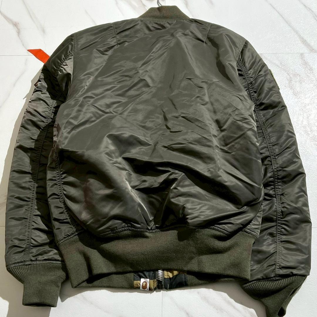 未使用　NIGO期　エイプ　BAPE×Alpha　MA-1　リバーシブル　カモ柄