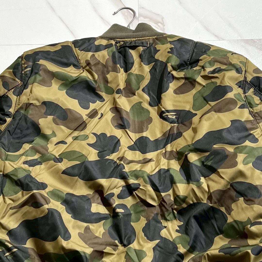 未使用　NIGO期　エイプ　BAPE×Alpha　MA-1　リバーシブル　カモ柄