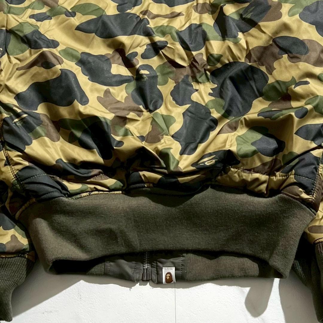 未使用　NIGO期　エイプ　BAPE×Alpha　MA-1　リバーシブル　カモ柄
