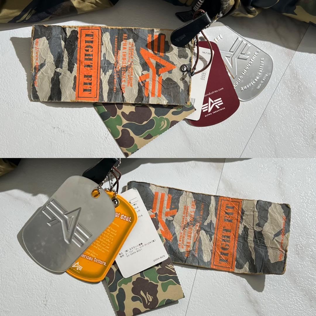 未使用　NIGO期　エイプ　BAPE×Alpha　MA-1　リバーシブル　カモ柄