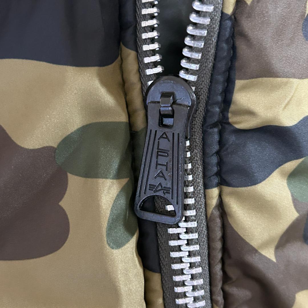 未使用　NIGO期　エイプ　BAPE×Alpha　MA-1　リバーシブル　カモ柄