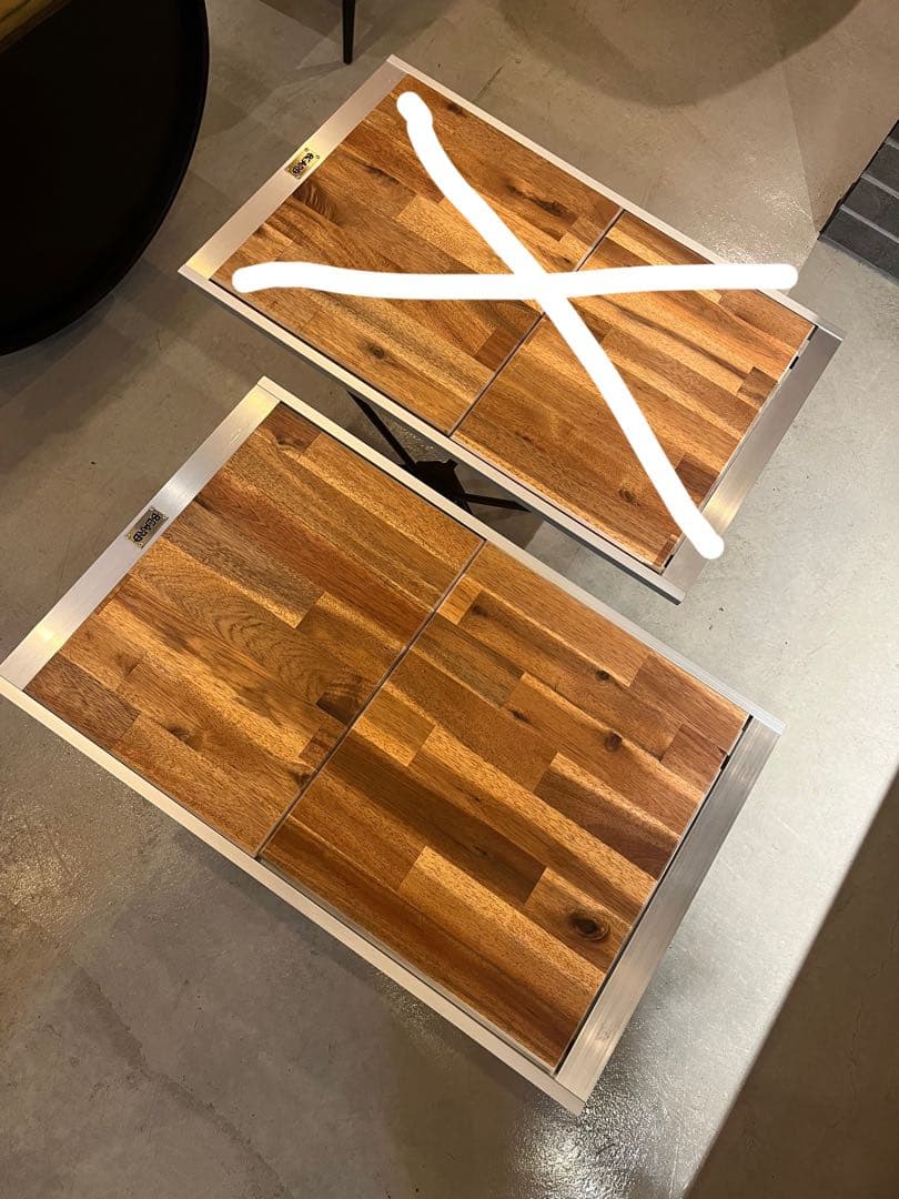 キャンプテーブル　収まるテーブル